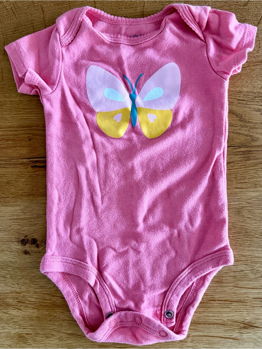 Carter’s Pink Butterfly Baby One-Piece Bodysuit
